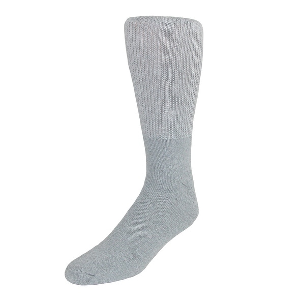 CTM® Men's Extended Size Diabetic Crew Socks (3 Pair Pack)