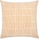preview thumbnail 2 of 30, Artistic Weavers Ilayda Abstract Stripe Modern Throw Pillow 18"H x 18"W - Cover Only - Beige