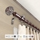 preview thumbnail 4 of 4, InStyleDesign Sadie 1 inch Diameter Adjustable Curtain Rod 120 to 170 inches - Bronze