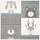 preview thumbnail 5 of 11, SAFAVIEH Carousel Kids Nevzeta Animal Rug 3' Square - Grey/Ivory - Square