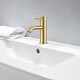 preview thumbnail 2 of 4, Ancona Single Handle 1-Hole Bathroom Faucet in Brushed Champagne Gold
