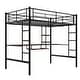preview thumbnail 8 of 10, Full Loft Bed with Built-in Desk and Storage Shelves for Space Efficiency Durable Metal Frame with Protective