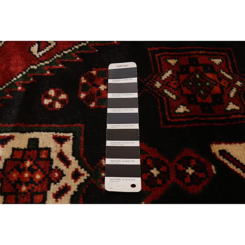 ECARPETGALLERY Hand-knotted Andelz Black Wool Rug - 4'6 x 7'2