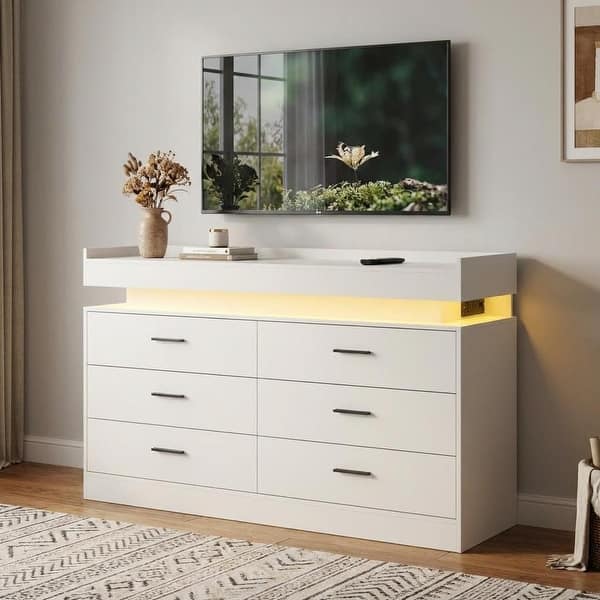 wood dresser drawers Porter - Rustic Brown
