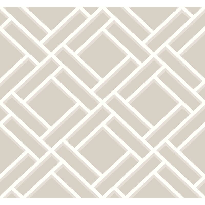 Seabrook Designs Lillian August Block Trellis Unpasted Wallpaper
