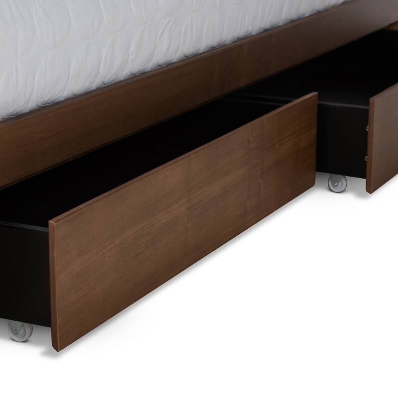 Milana Modern Transitional 4-Drawer Platform Storage Bed