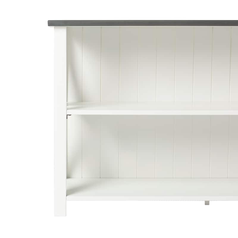 Middlebrook Farmhouse 52-inch Solid Wood Bookshelf Console