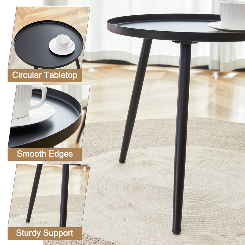Roomfitters 3-Pcs Outdoor Furniture Set with Rattan Swivel Chairs and Round Coffee Table, Patio Seating, Natural