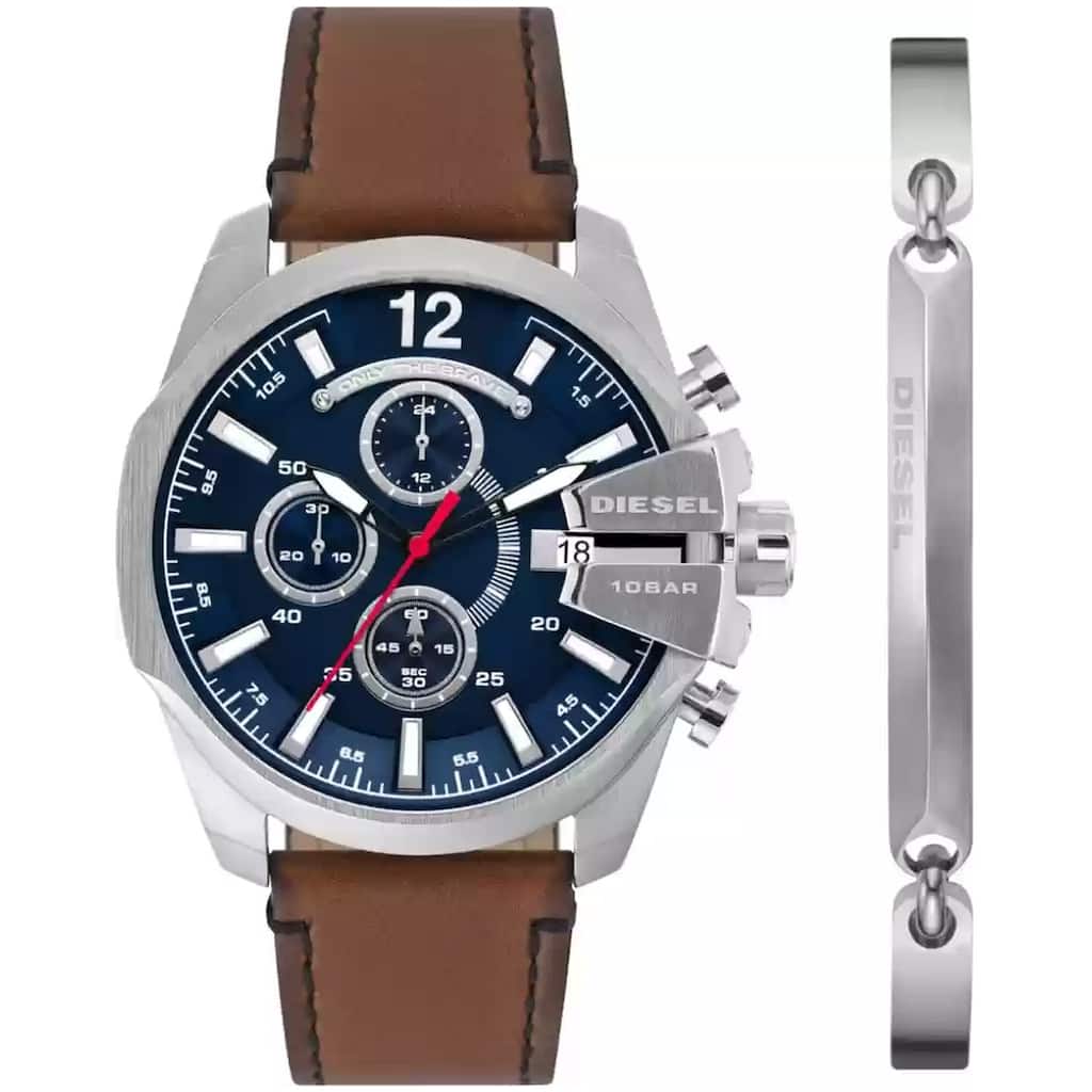 Diesel Men's Baby Chief Blue Dial Watch - DZ4601SET - 6 (36)