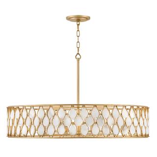 Fredrick Ramond FR41506 Estie 8 Light 38" Wide Drum Chandelier