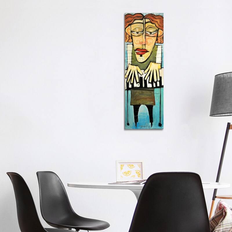iCanvas "Keyboard Player" by Tim Nyberg Canvas Print - 48x16x1.5