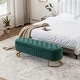 preview thumbnail 2 of 120, Velvet Storage Bench for Bedroom