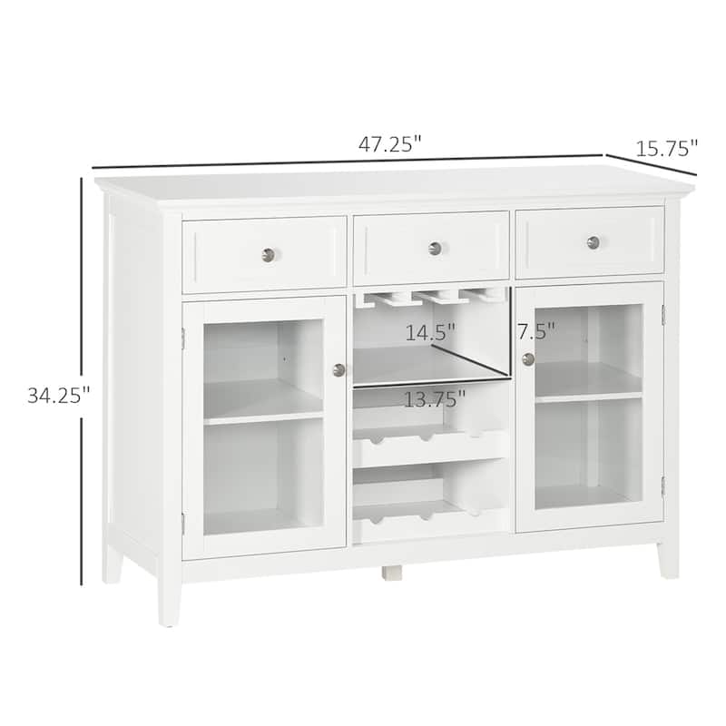 Kitchen Cabinet, Sideboard Buffet Cabinet with 3 Drawers