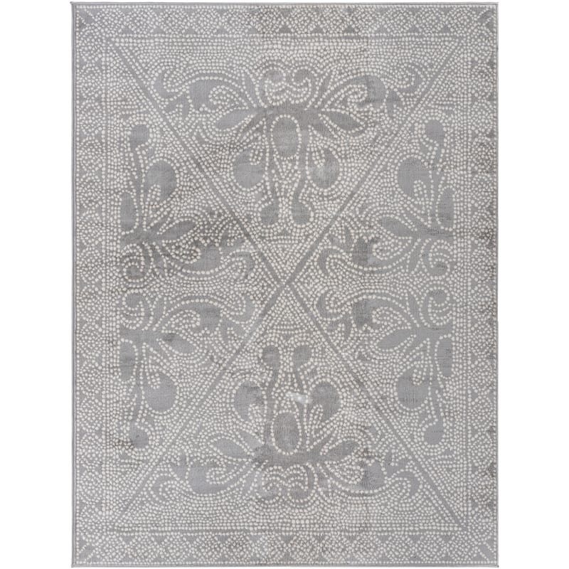 Livabliss Adela Mosaic Floral Area Rug