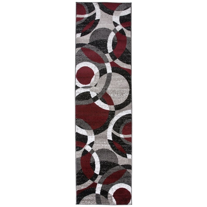 World Rug Gallery Geometric Circles Area Rug