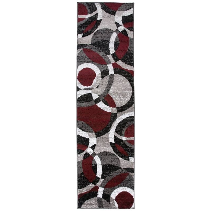 World Rug Gallery Geometric Circles Area Rug