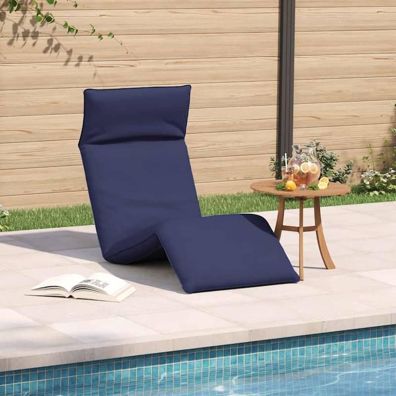 vidaXL Folding Sun lounger Oxford Fabric