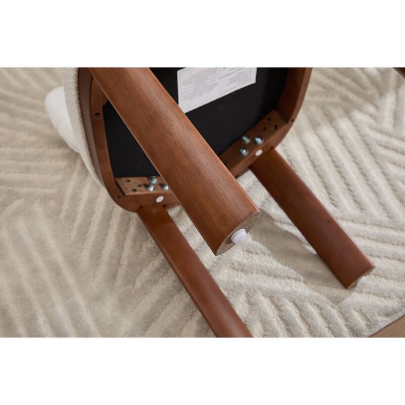 Farmhouse Wooden Dining Chairs Set of 2, Modern Fabric Upholstered Dining Room & Kitchen Chairs