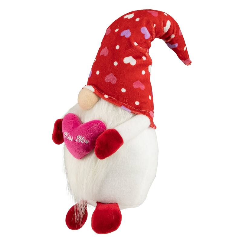 Kiss Me Hearts Valentine's Day Gnome - 16"