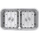 preview thumbnail 9 of 9, Ruvati 32-inch Low-Divide 50/50 Double Bowl Undermount 16 Gauge Stainless Steel Kitchen Sink - RVM4350 - 32-1/4″ x 18-7/8″