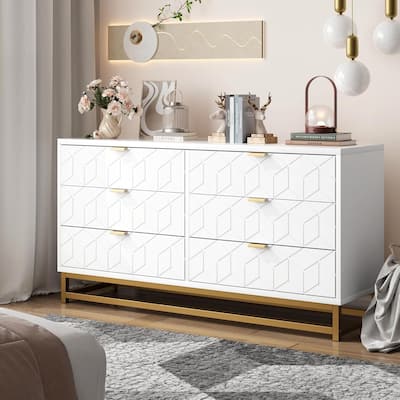 Dresser for Bedroom, 53.5" Large Dresser Organizer