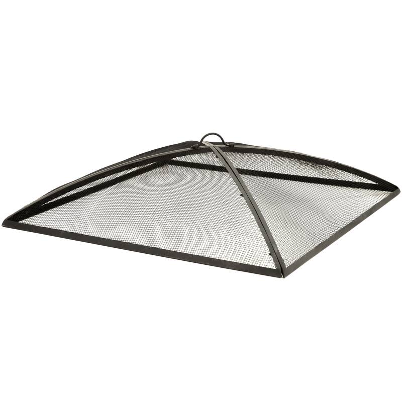 Sunnydaze Square Outdoor Fire Pit Spark Screen - 24" Square