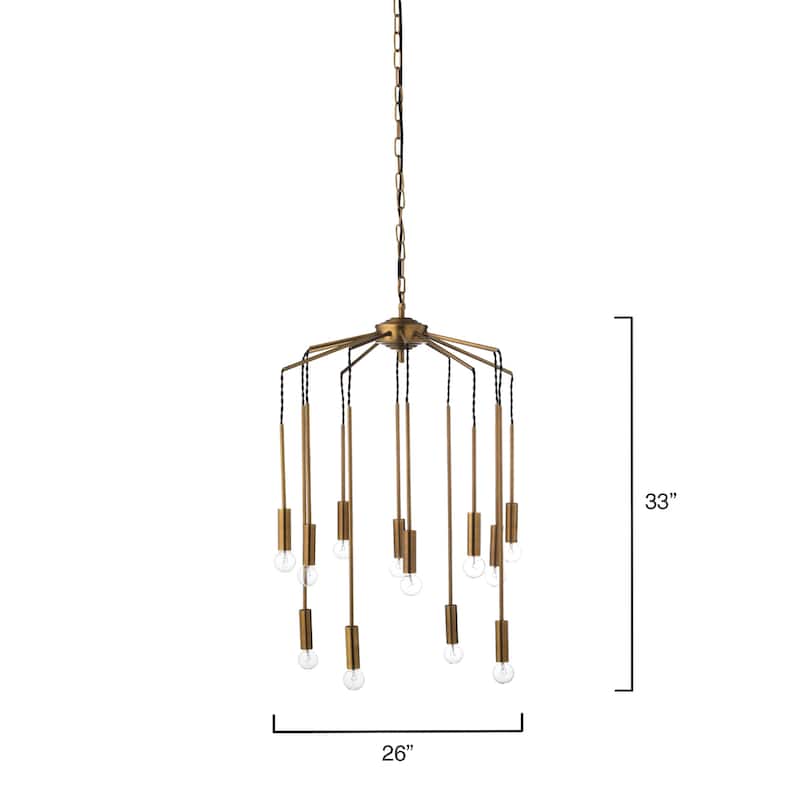 Jamie Young Cascade 12-Light Metal Chandelier