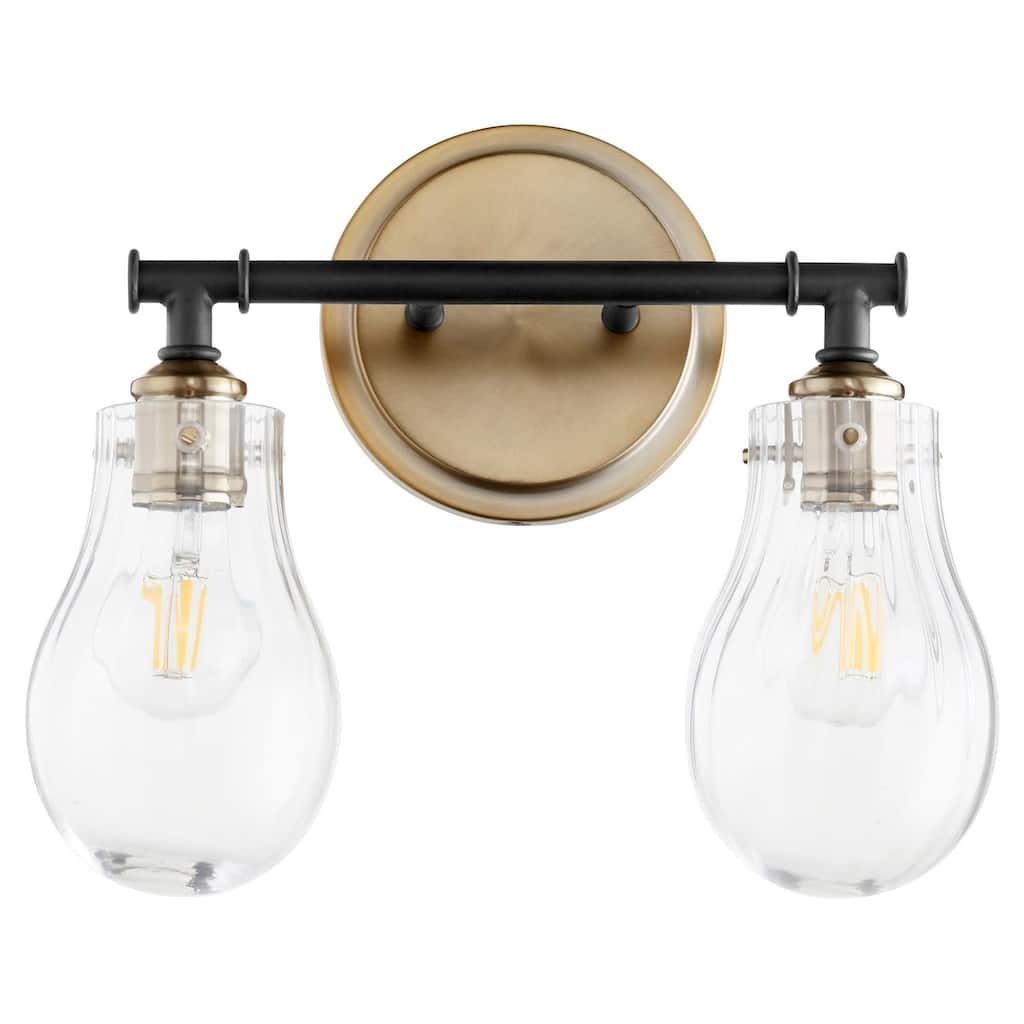 Quorum International 511-2 Fort Worth 2 Light 14" Wide Vanity Light
