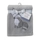 preview thumbnail 2 of 2, Bedtime Originals Little Rascals Gray Fox Soft Baby Blanket