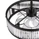 preview thumbnail 11 of 39, 20"/28" Caged Chandelier Ceiling Fan with Crystal Light Remote Control