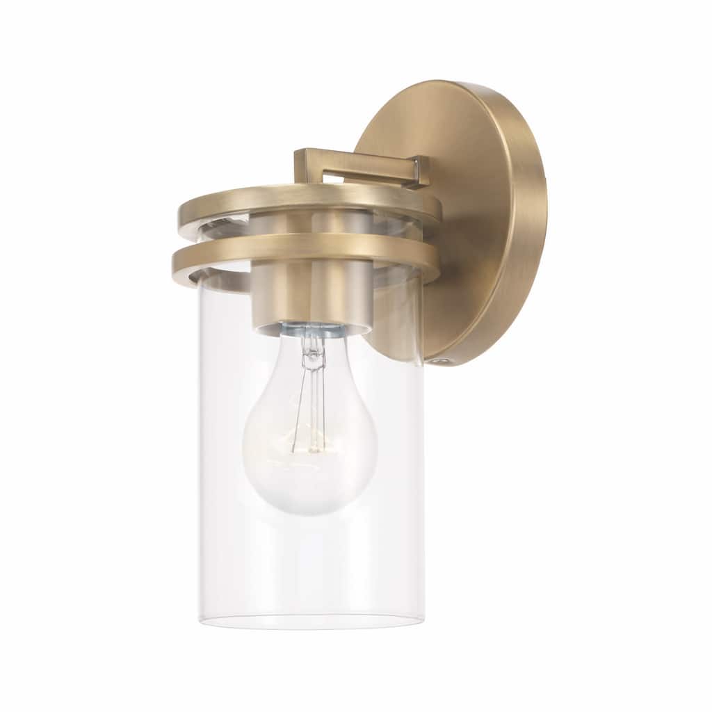 Fuller 1-light Wall Sconce w/ Clear Glass