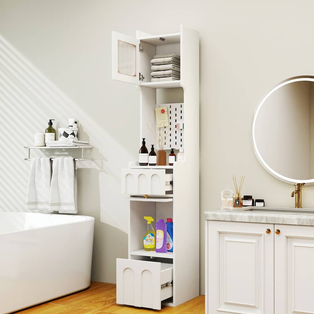 70.87" H Tall Bathroom Storage Cabinet