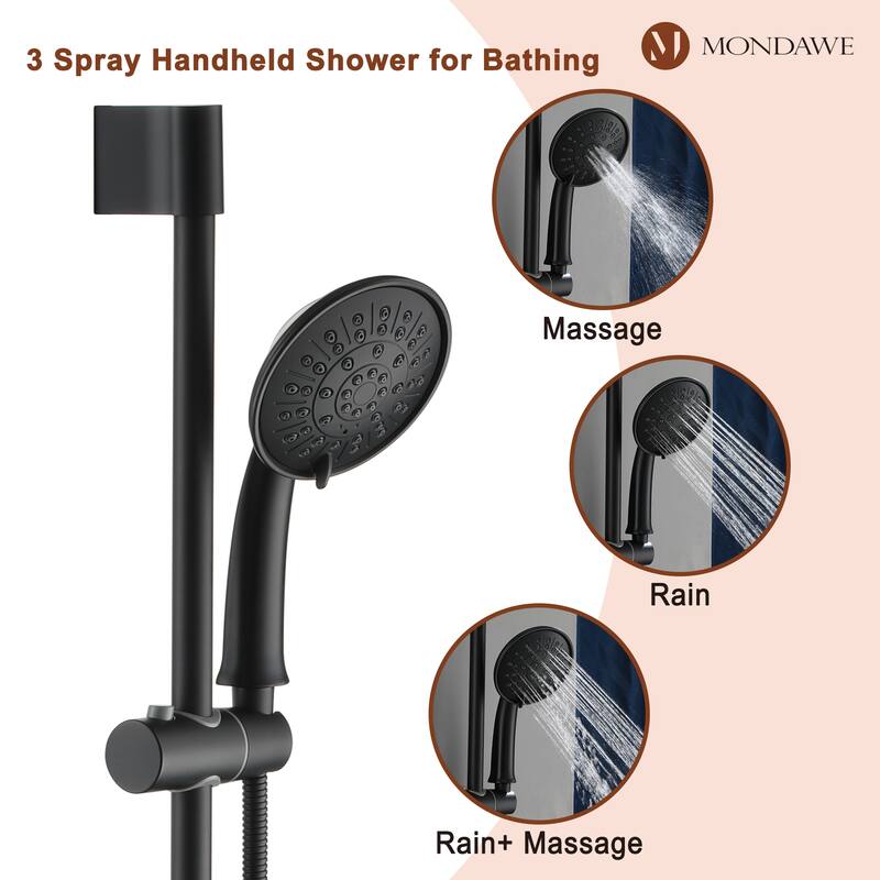 Retro Series 8 in. Rain Wall Mount Dual Shower Heads with 1.8 GPM