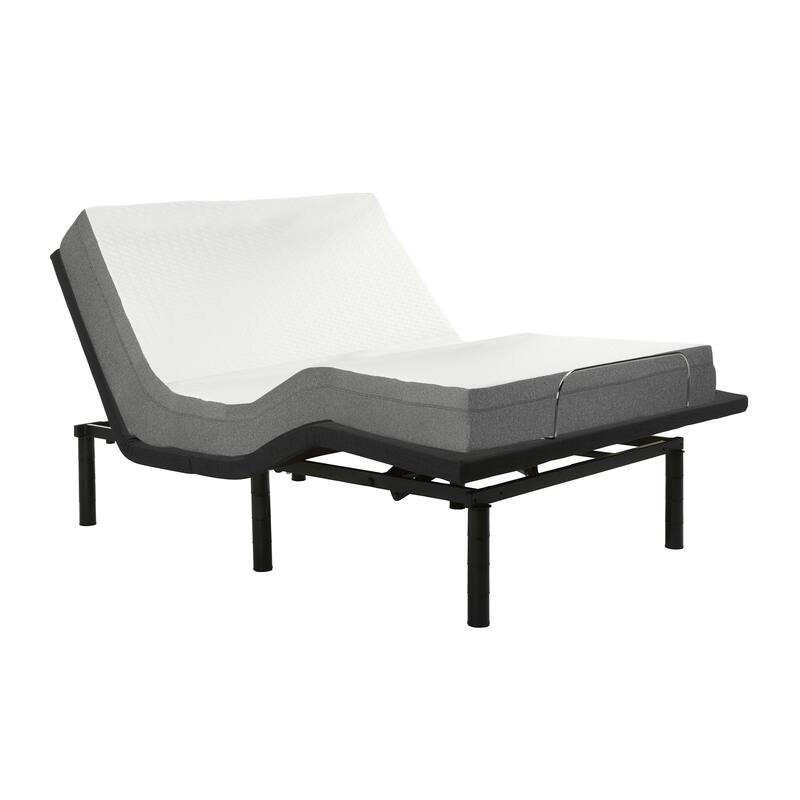 15" Adjustable bed base With Zero gravity, Head and foot incline, Wireless remote and Foot Retainer Bar.