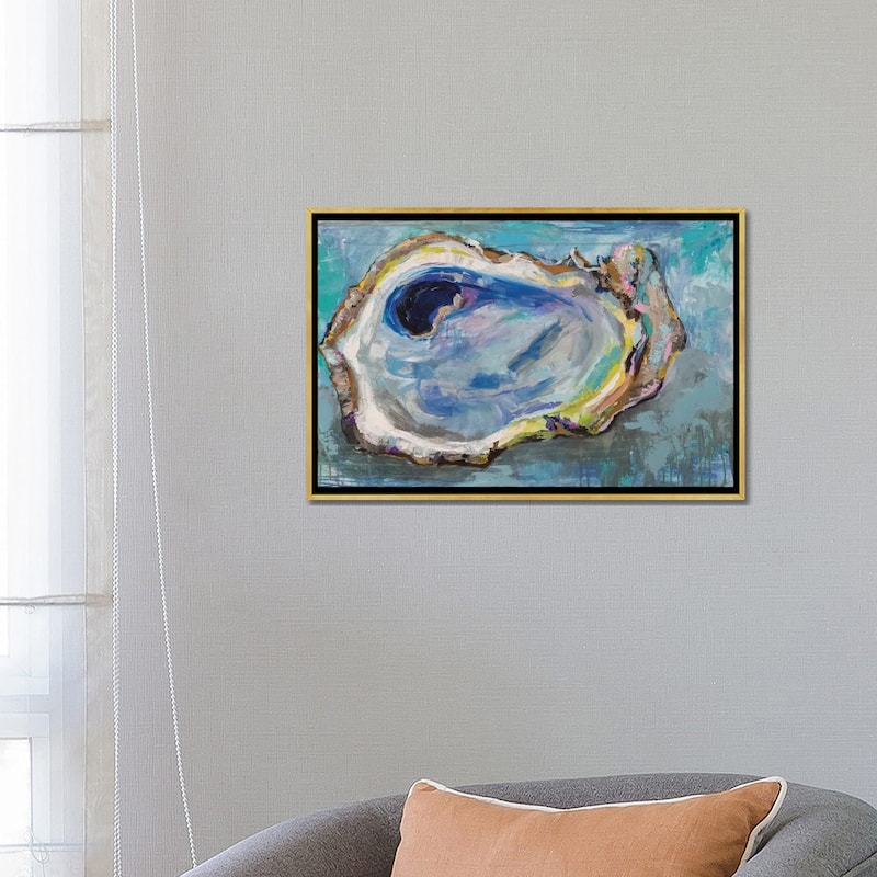 iCanvas "Oyster Two" by Jeanette Vertentes Framed Canvas Print