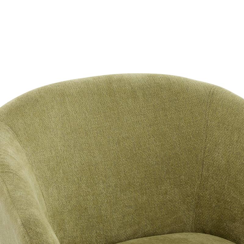 Mid-Century Accent Chair with Round Back