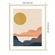preview thumbnail 8 of 8, Amanti Art Paper Mesa II by June Erica Vess Wood Framed Wall Art Print - Svelte Natural 33 x 41 in