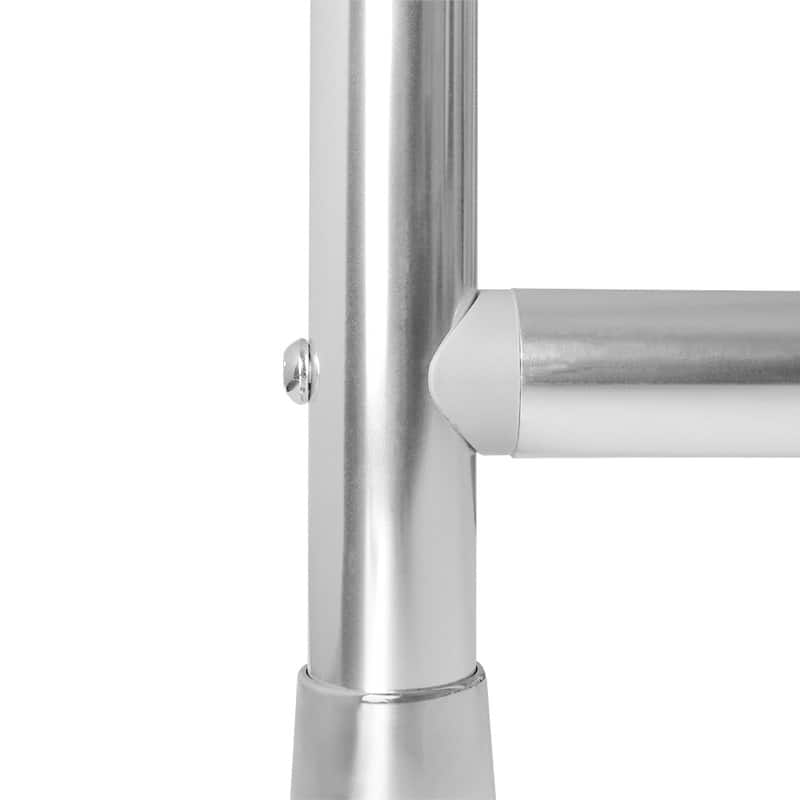 Utopia Alley Rustproof Aluminum D-shape Shower Curtain Rods 60 Inch Large Size by 25 Inch, with White Shower curtain 180x70 inch