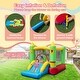 preview thumbnail 8 of 7, Gymax Inflatable Bounce House w/ Slide Jumping Area & Basketball Hoop