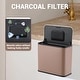 preview thumbnail 5 of 22, Slim Hanging Stainless Steel Trash Can, Lid with Charcoal Filter, Removable Inner Bucket, Under Sink Bin