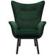 preview thumbnail 22 of 92, Upholstered Wingback Armchair Leisure Accent Chair, Single - 40.55" H x 28.34" W x 33.1" D