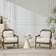 preview thumbnail 11 of 12, Christopher Knight Home - Anna Compact Rattan Accent Chairs with Mid-Century Charm (Set of 2) - 2 Piece