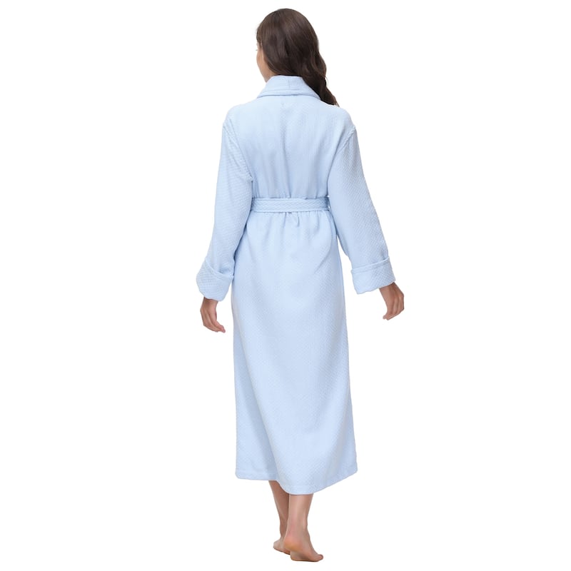 INK+IVY Diamond Waffle 100% Cotton Bathrobe
