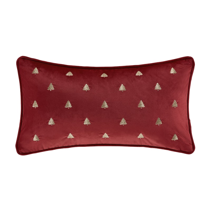 Christmas Tree Decorative Boudoir Throw Pillow