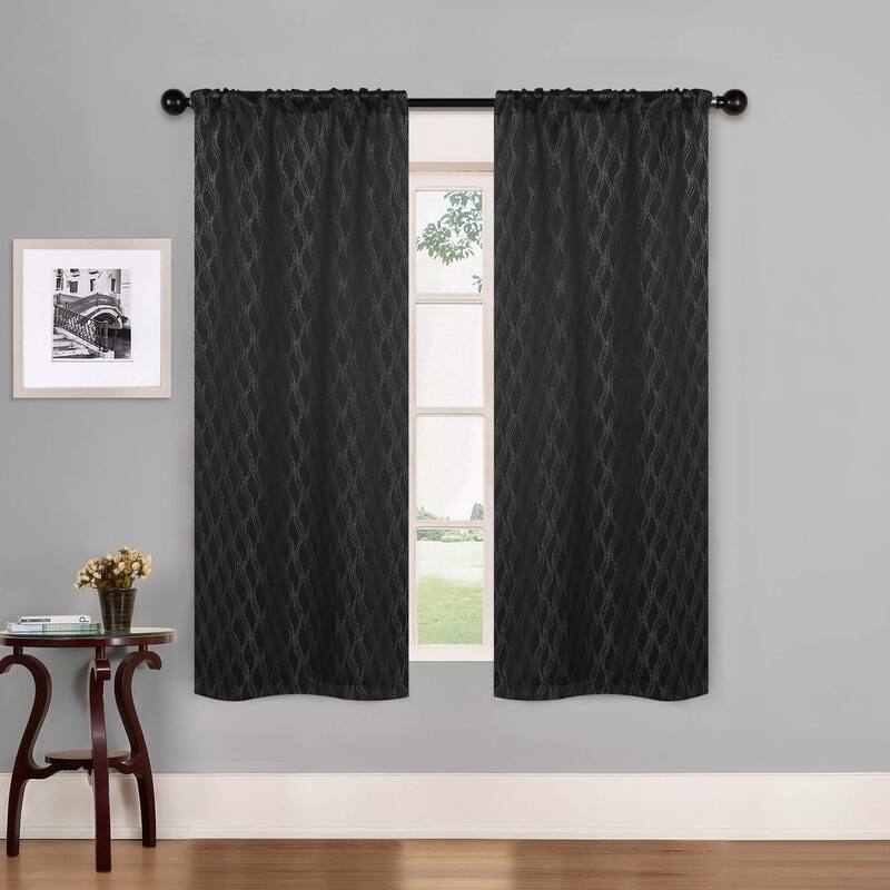 Superior Zuri Washable Room Darkening Curtains, Set of 2 Panels