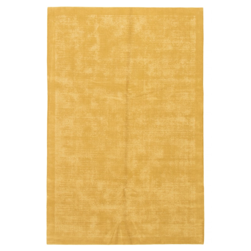 ECARPETGALLERY Hand Loomed Kashkuli Gabbeh Gold Wool Rug - 6'6 x 9'11 - Dark Gold - 6'6 x 9'11