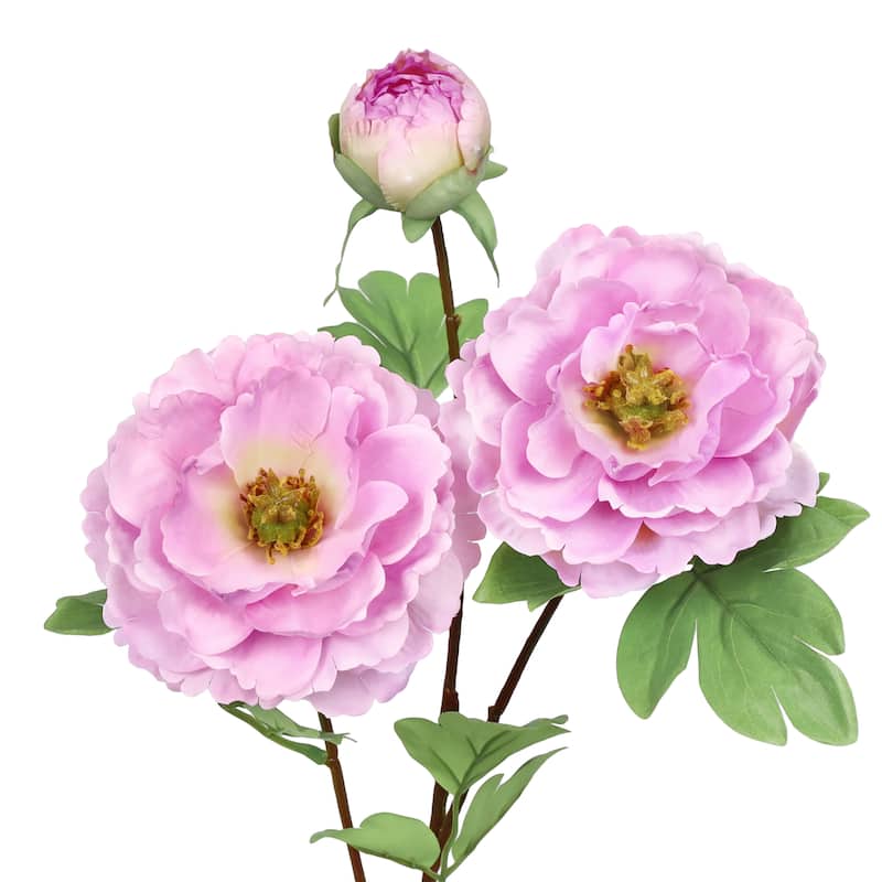 Set of 4 Lavender Artificial Tree Peony Flower Stem Spray 29in 29" L