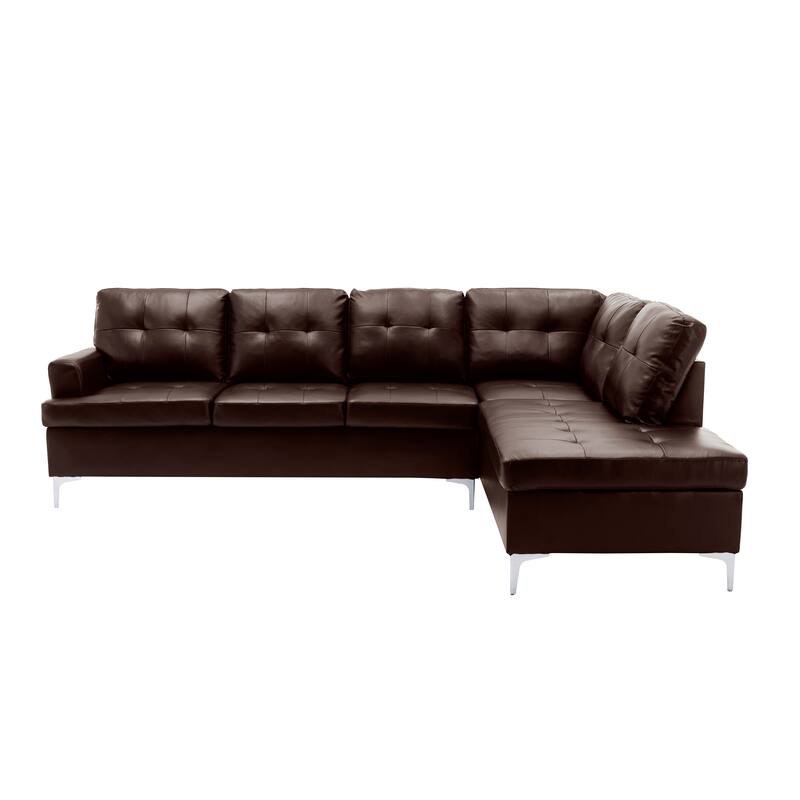 MCCafferty Faux Leather Sectional Sofa