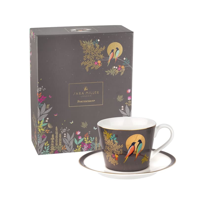 Sara Miller for Portmeirion London Chelsea Teacup and Saucer - 8 oz.