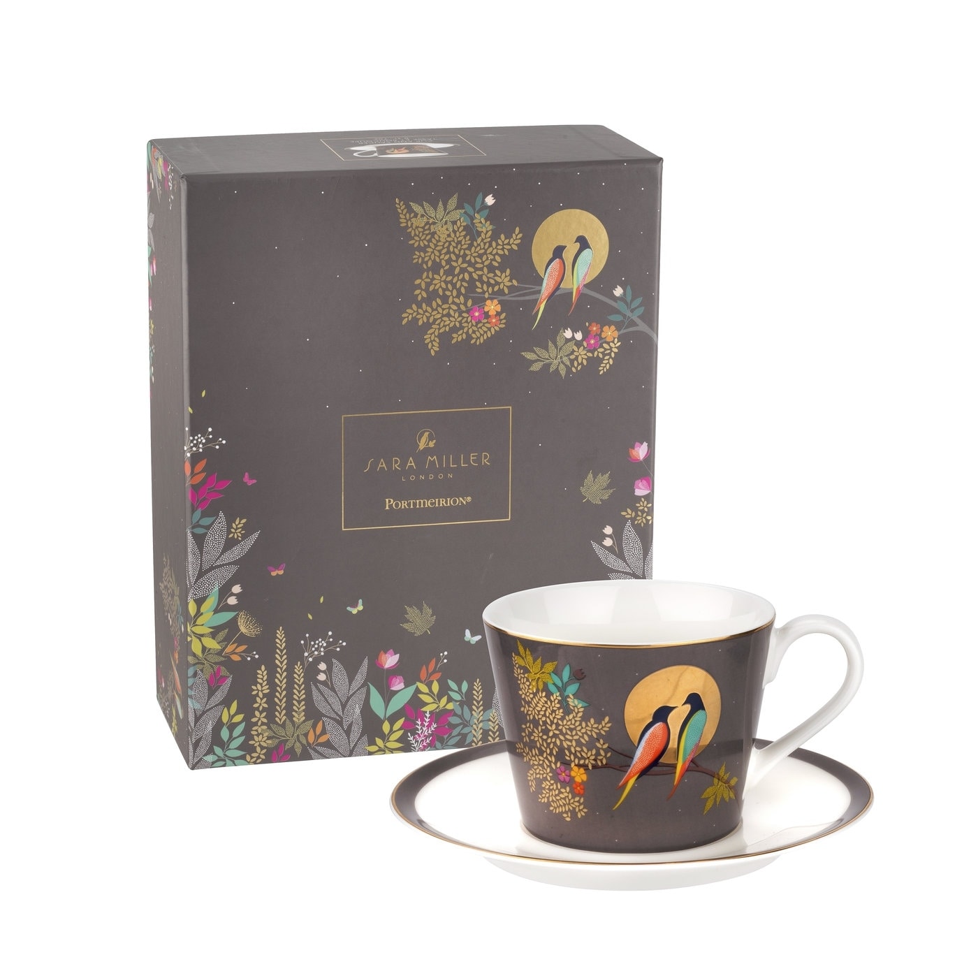 Sara Miller for Portmeirion London Chelsea Teacup and Saucer - 8 oz.